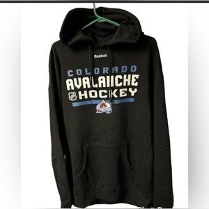 REEBOK Colorado Avalanche Thick Hoodie Pit To Pit 27”, Length 32”